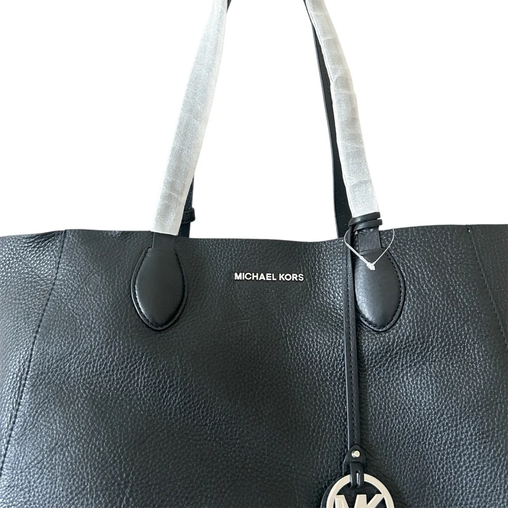 Michael Kors Mae Large Pebbled Leather Reversible Tote NWT